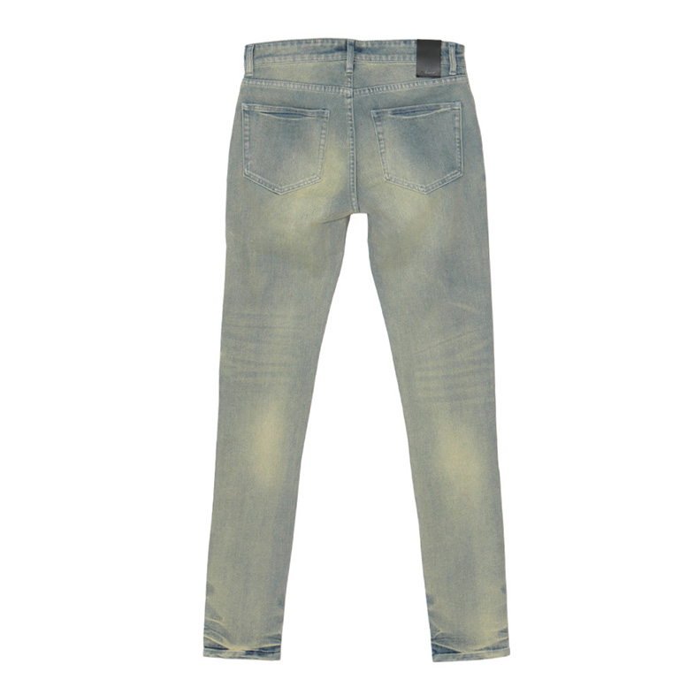 STAR CRASH SKINNY PANTS -W.INDIGO-