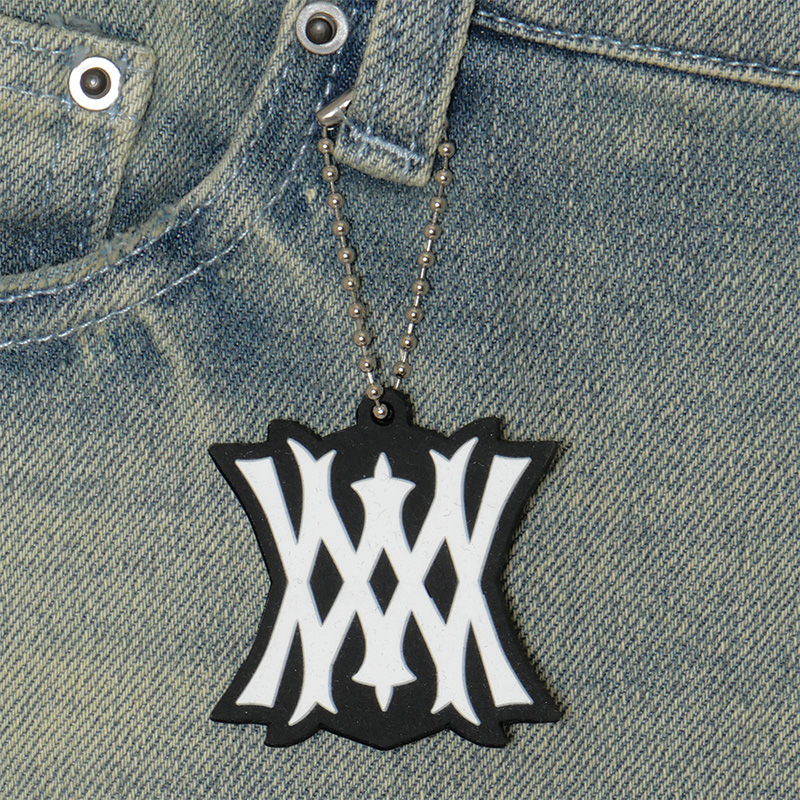 STAR CRASH SKINNY PANTS -W.INDIGO-