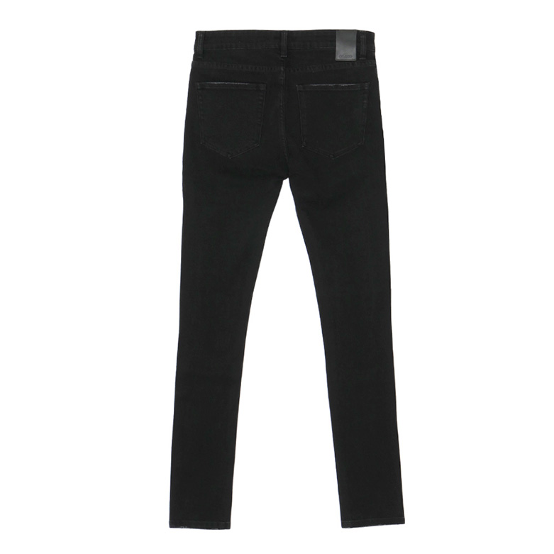 STAR CRASH SKINNY PANTS -BLACK-