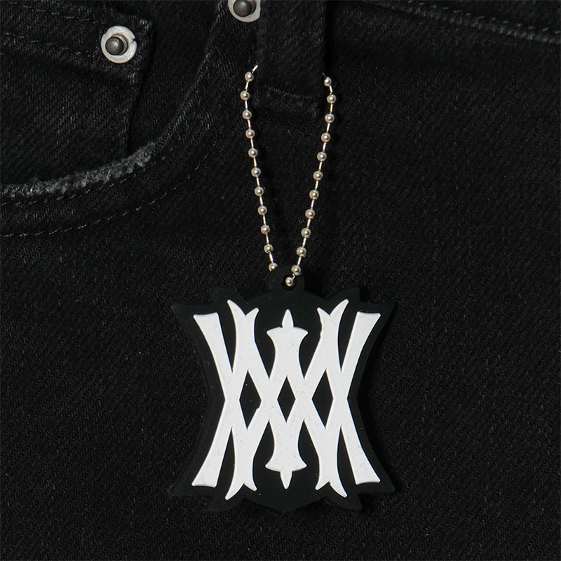 STAR CRASH SKINNY PANTS -BLACK-