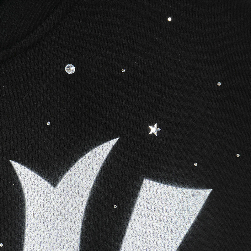 BIG OG LOGO ZIP HOODIE -BLACK-