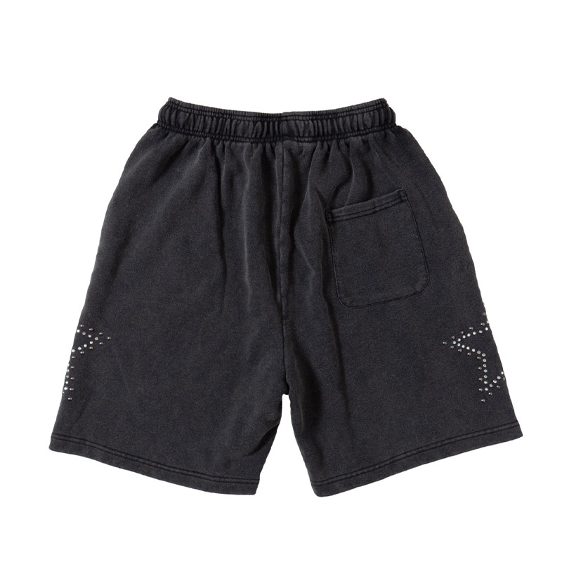 STAR SHORT PANTS -BLACK-