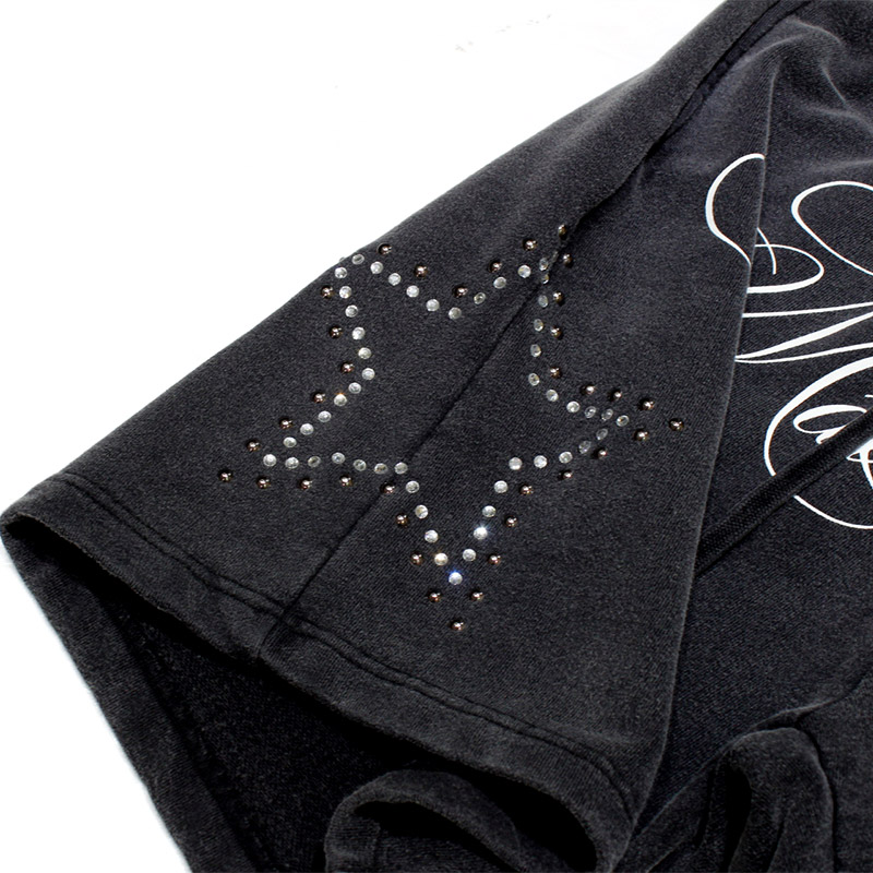 STAR SHORT PANTS -BLACK-