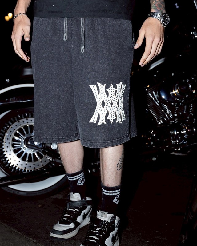 OG LOGO SHORT PANTS -BLACK-