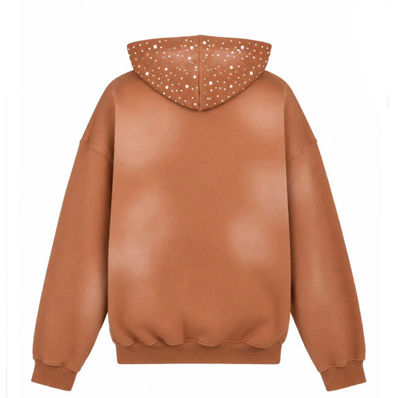 RHINESTONE ZIP HOODIE -2.COLOR-