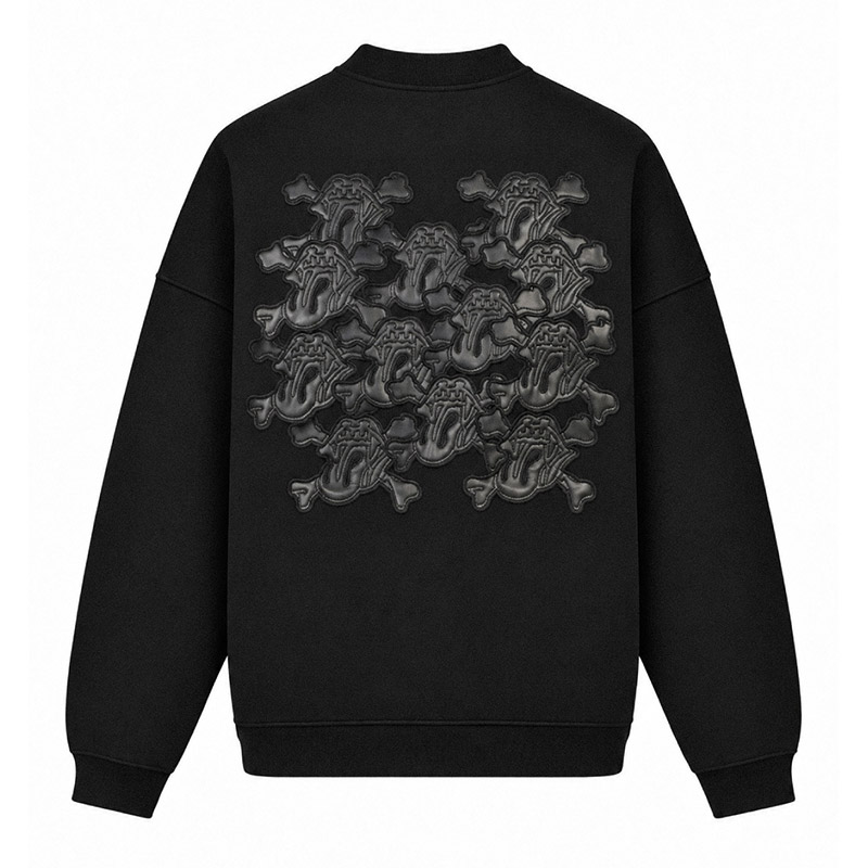 GRILL & TAN & BONE PATCH CREW SWEAT -2.COLOR-