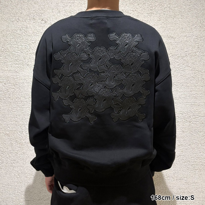 GRILL & TAN & BONE PATCH CREW SWEAT -2.COLOR-