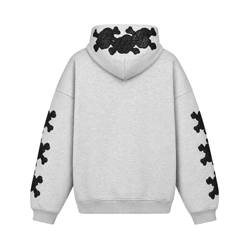 GRILL & TAN & BONE PATCH HOODIE -2.COLOR-