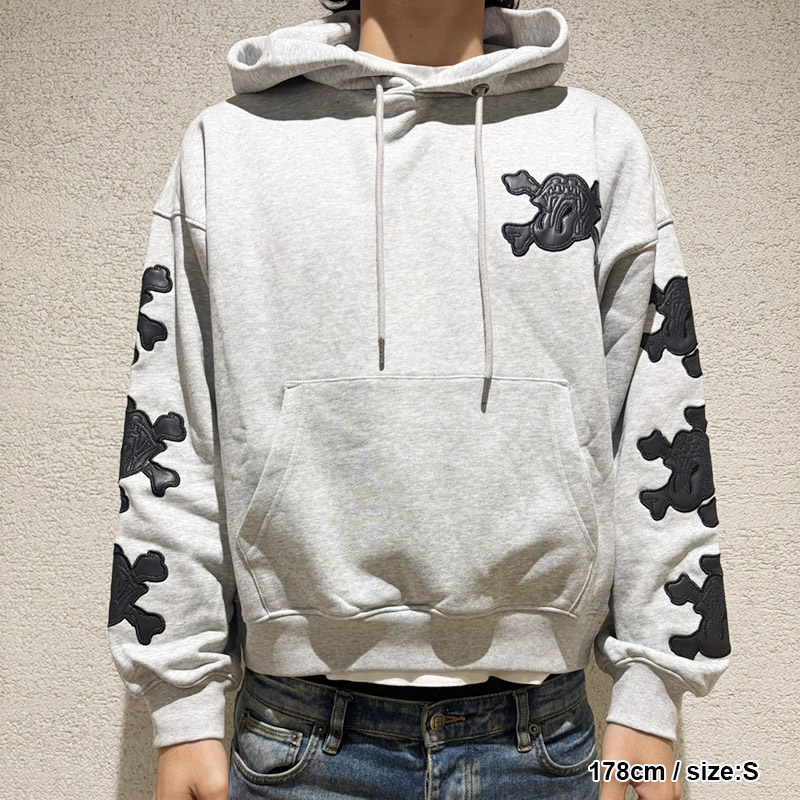 GRILL & TAN & BONE PATCH HOODIE -2.COLOR-