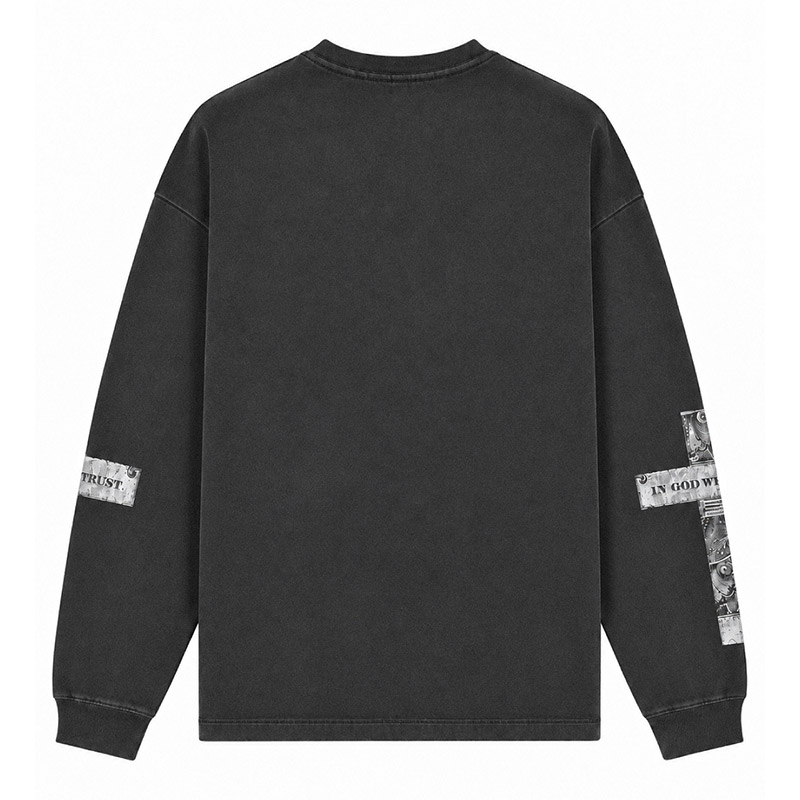 MARIA LS TEE -BLACK-