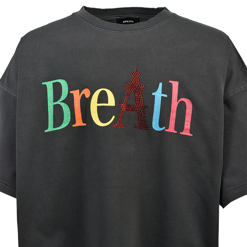 RAINBOW LOGO TEE -BLACK-
