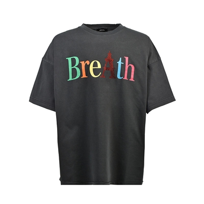 RAINBOW LOGO TEE -BLACK-