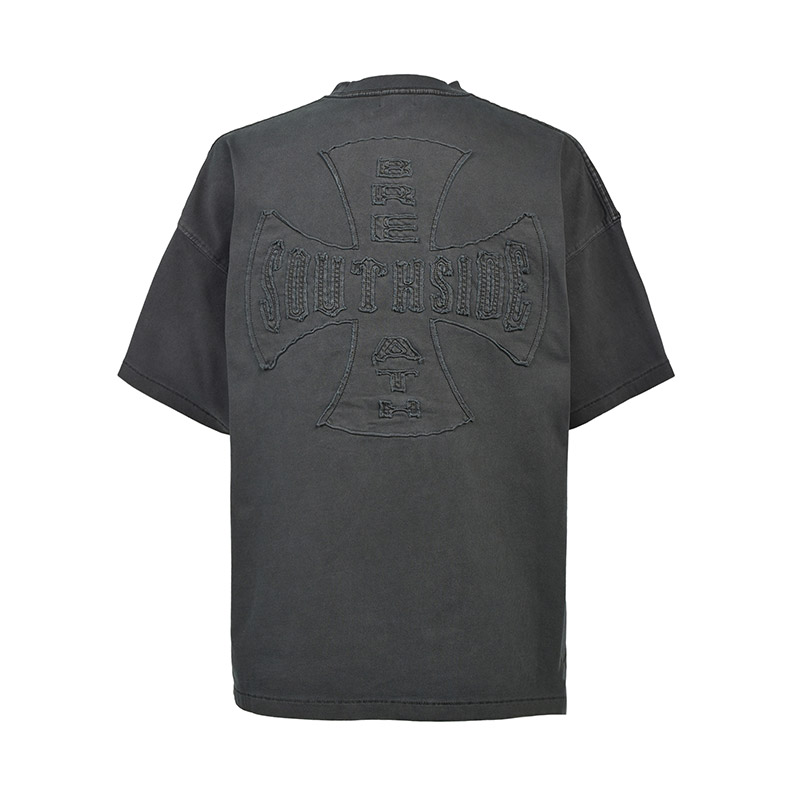SOUTHSIDE CROSS TEE -BLACK-
