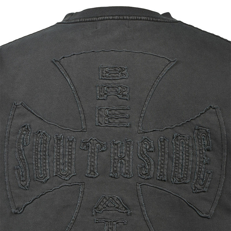 SOUTHSIDE CROSS TEE -BLACK-