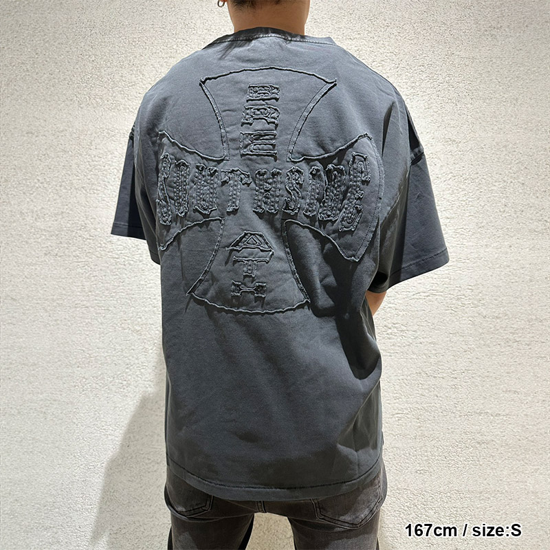 SOUTHSIDE CROSS TEE -BLACK-