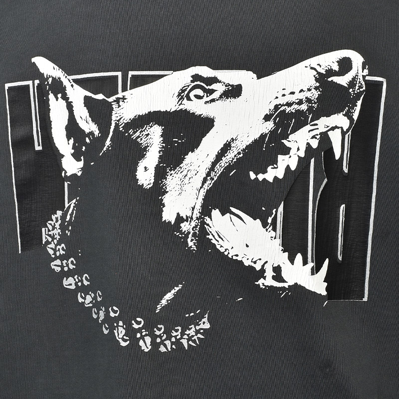 BH DOBERMAN LOGO TEE -BLACK-