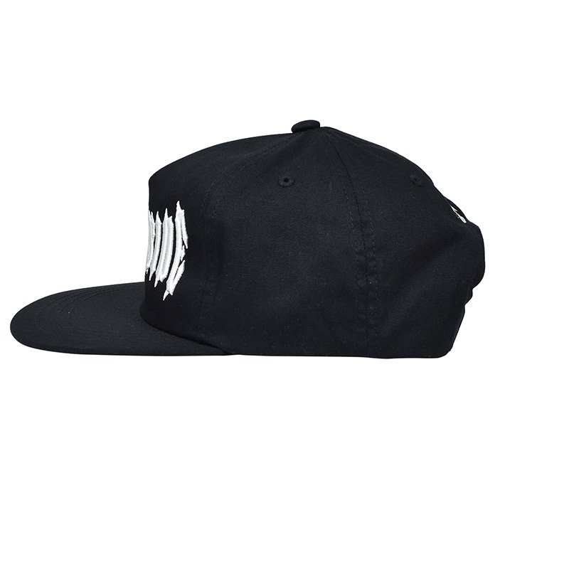 SOUTHSIDE CROSS 5 PANEL CAP -BLACK-
