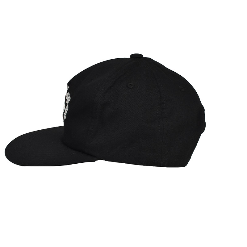 ROYAL LOGO 5 PANEL CAP -BLACK-