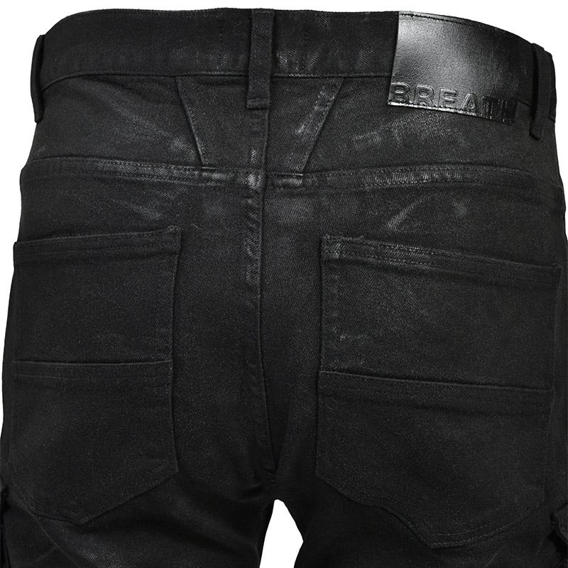 COATING SLIM BIKER CARGO PANTS -2.COLOR-