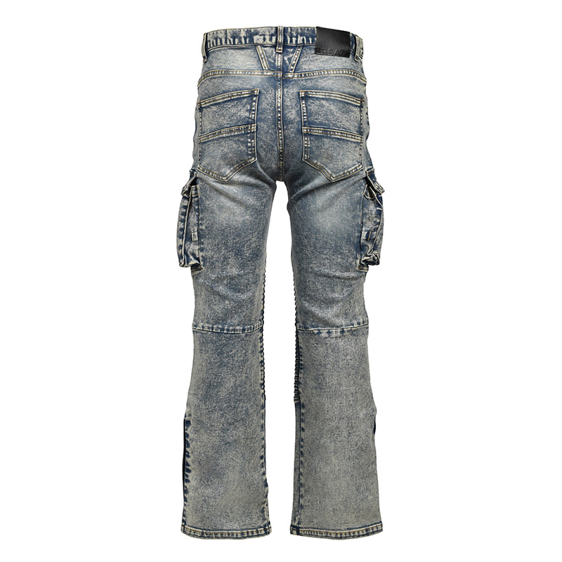 COATING SLIM BIKER CARGO PANTS -2.COLOR-