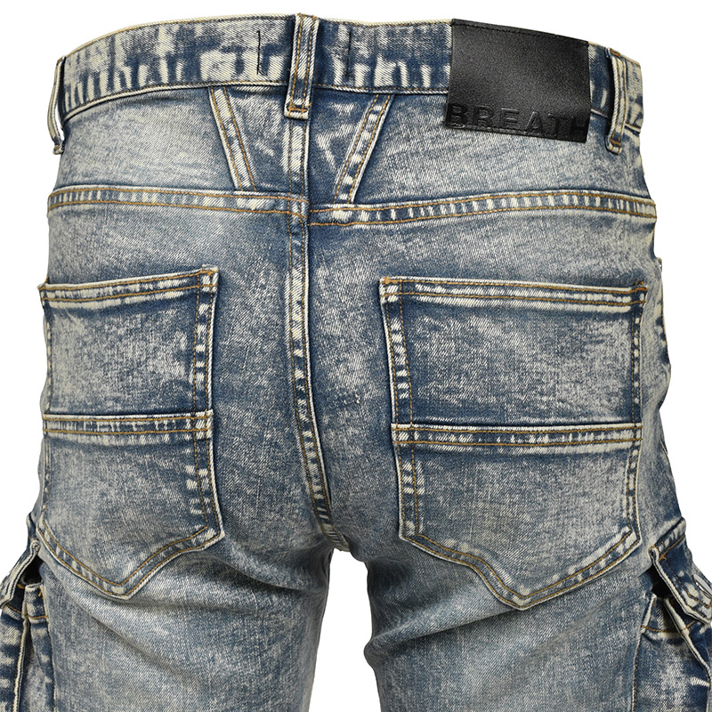 COATING SLIM BIKER CARGO PANTS -2.COLOR-