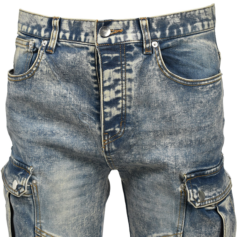 COATING SLIM BIKER CARGO PANTS -2.COLOR-