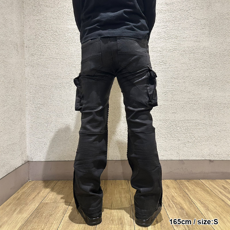 COATING SLIM BIKER CARGO PANTS -2.COLOR-