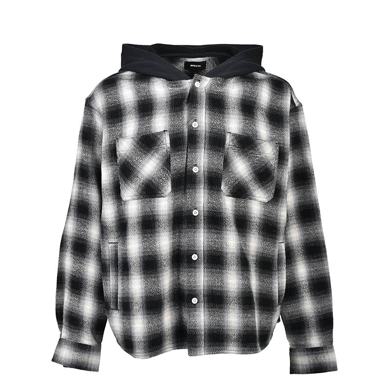 SCRIPT LOGO CHECK SHIRT JACKET -2.COLOR-
