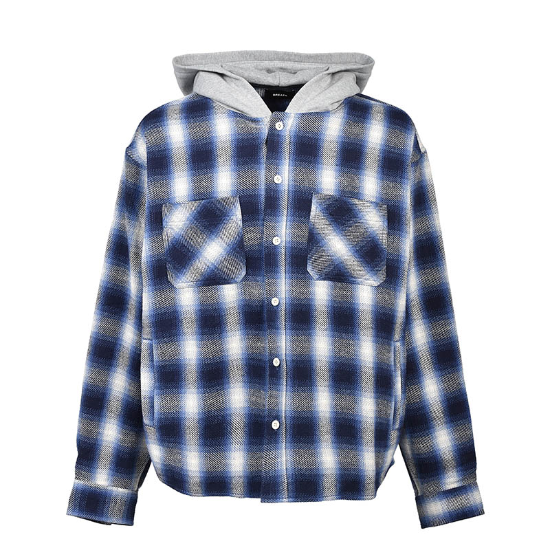 SCRIPT LOGO CHECK SHIRT JACKET -2.COLOR-