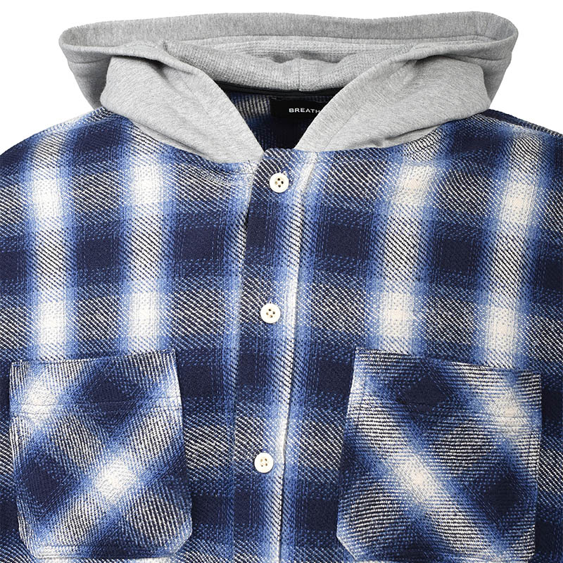 SCRIPT LOGO CHECK SHIRT JACKET -2.COLOR-