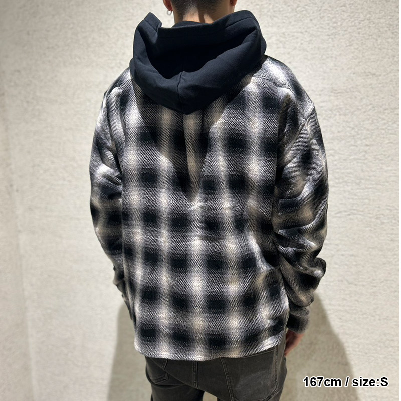 SCRIPT LOGO CHECK SHIRT JACKET -2.COLOR-