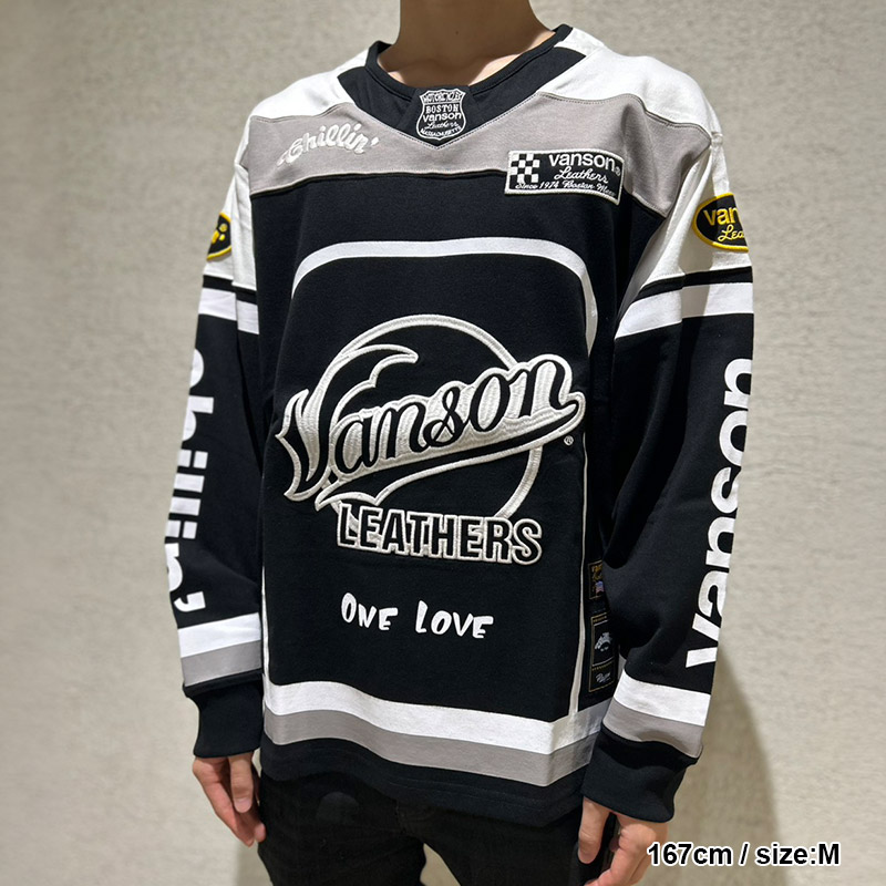 VANSON LOGO LS TEE -2.COLOR-