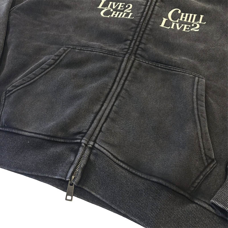 REMOVABLE FUR ZIP HOODIE -2.COLOR-