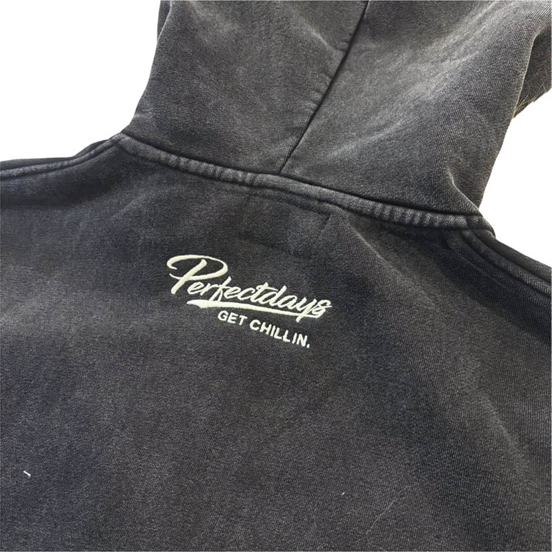 REMOVABLE FUR ZIP HOODIE -2.COLOR-