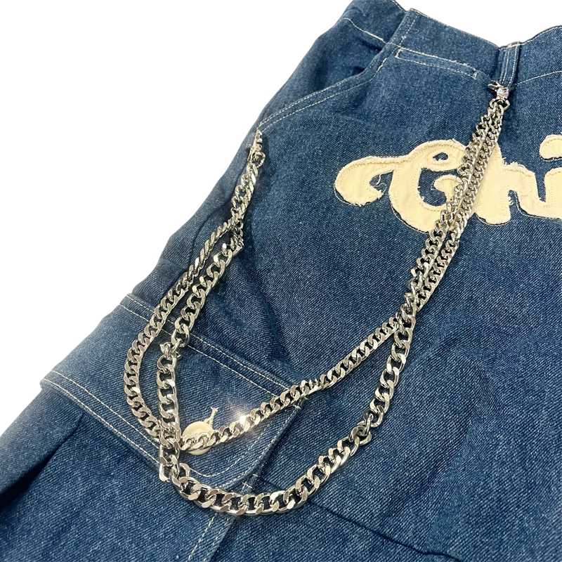 CARGO DENIM SHORTS