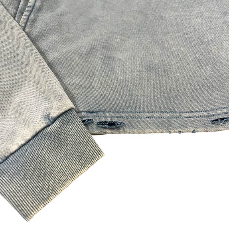 CROPPED HOODIE -LIGHT BLUE-