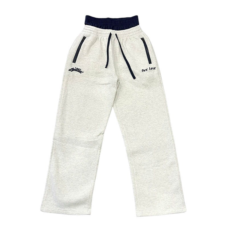 BIG LOGO LAYERED SWEAT SET UP -2.COLOR-