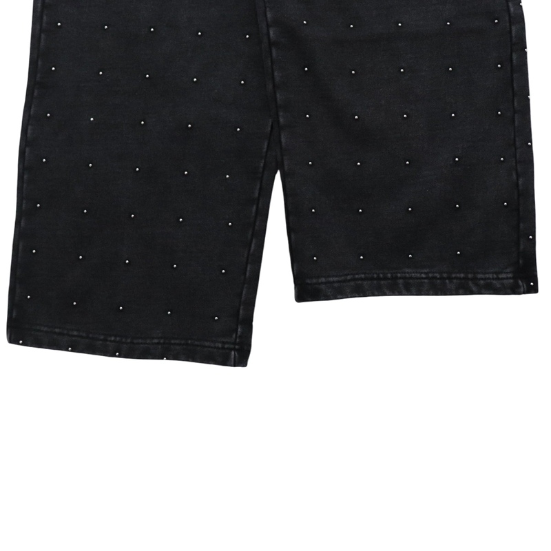 STUDS LONG SWT PANTS -BLACK-
