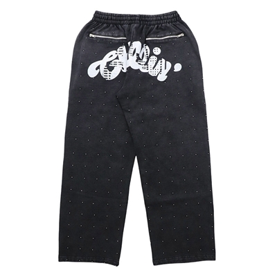 STUDS LONG SWT PANTS -BLACK-