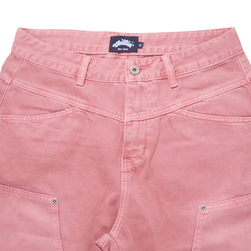 PINK DENIM SHORTS