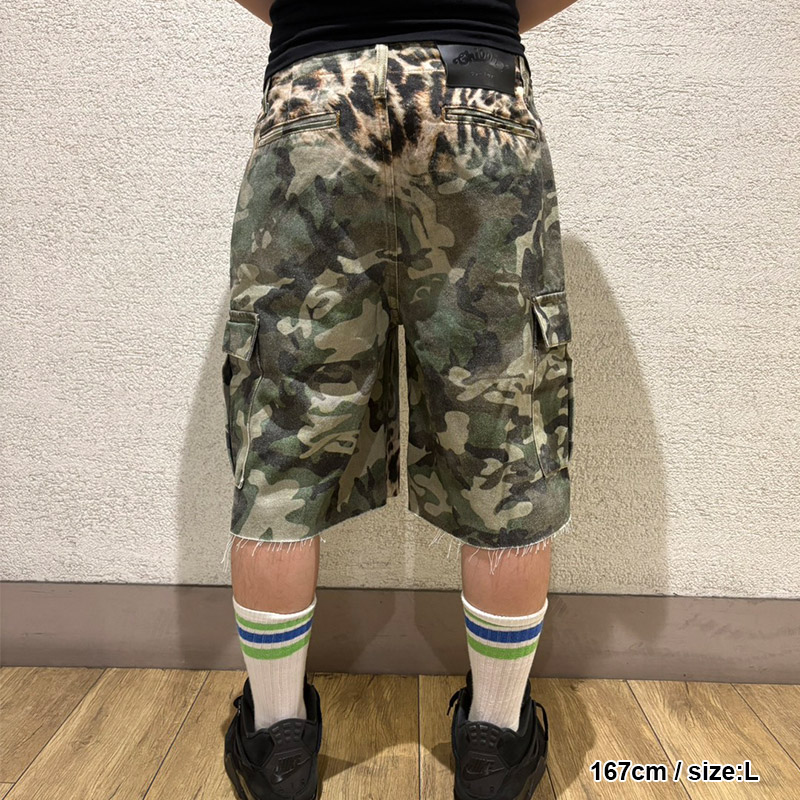 CAMO LEOPARD CARGO SHORTS
