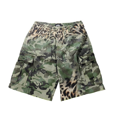 CAMO LEOPARD CARGO SHORTS
