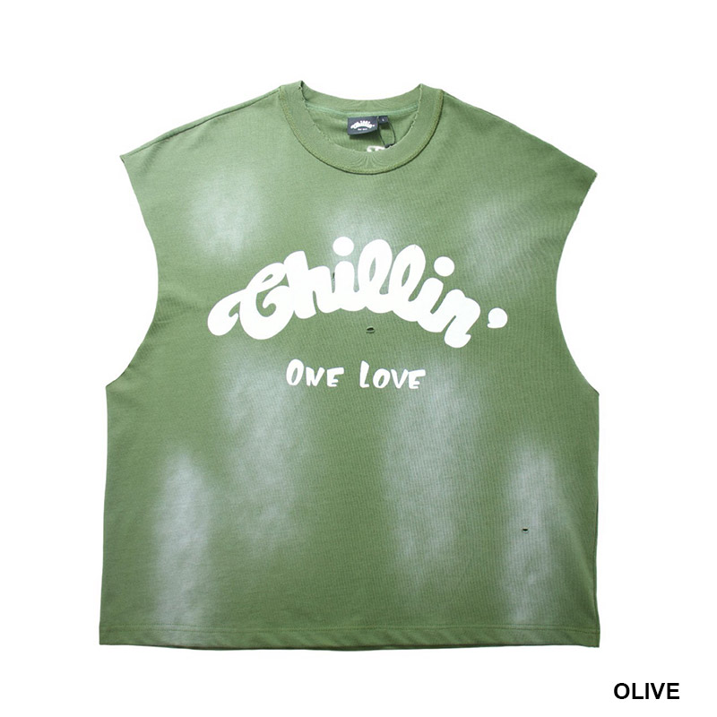 BIG LOGO SLEEVELESS TEE -3.COLOR-