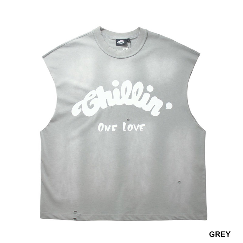 BIG LOGO SLEEVELESS TEE -3.COLOR-