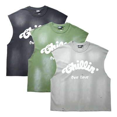 BIG LOGO SLEEVELESS TEE -3.COLOR-