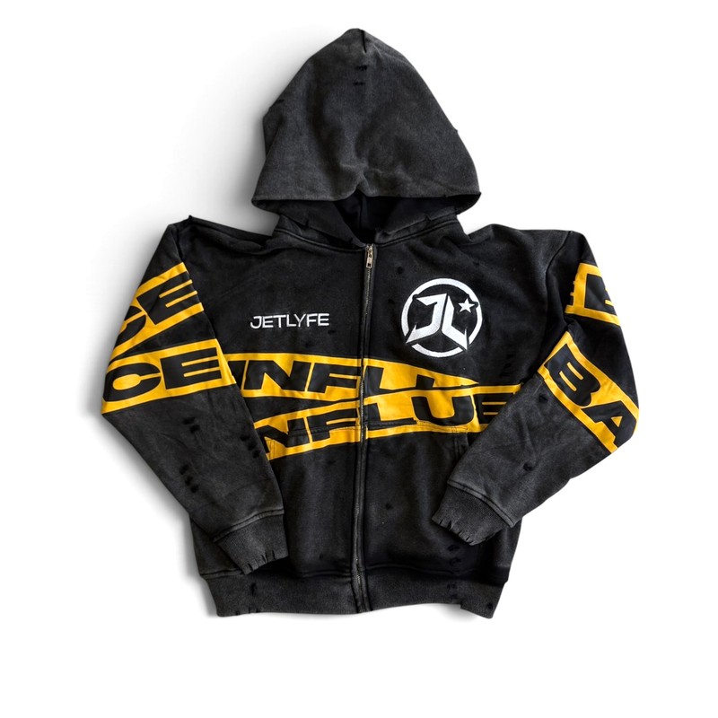 BAD INFLUENCE HOODIE -BLACK-