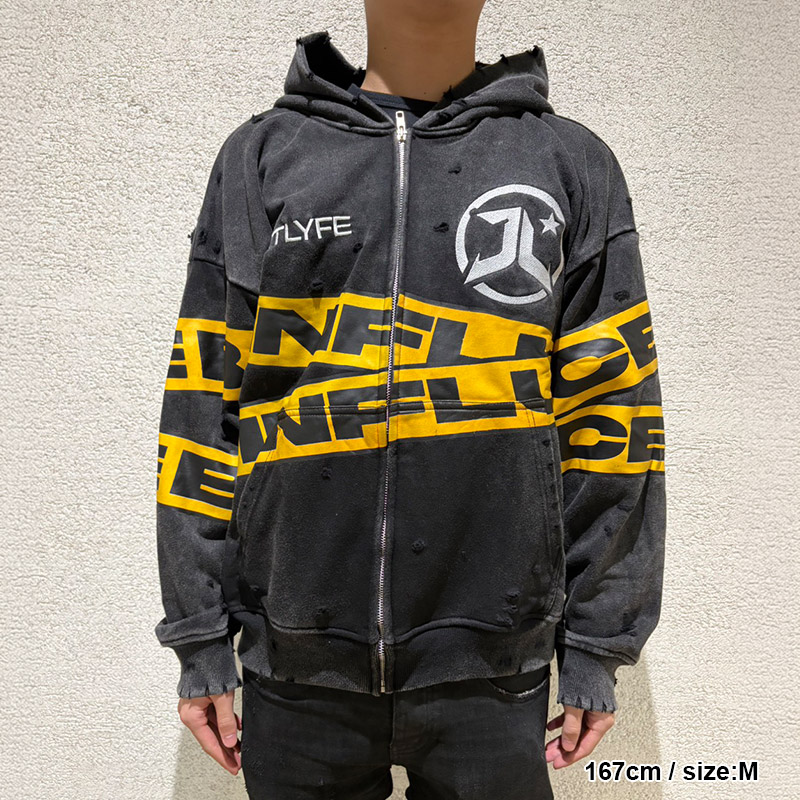 BAD INFLUENCE HOODIE -BLACK-
