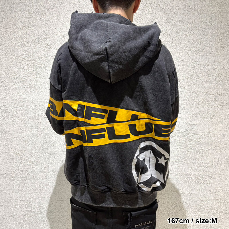 BAD INFLUENCE HOODIE -BLACK-