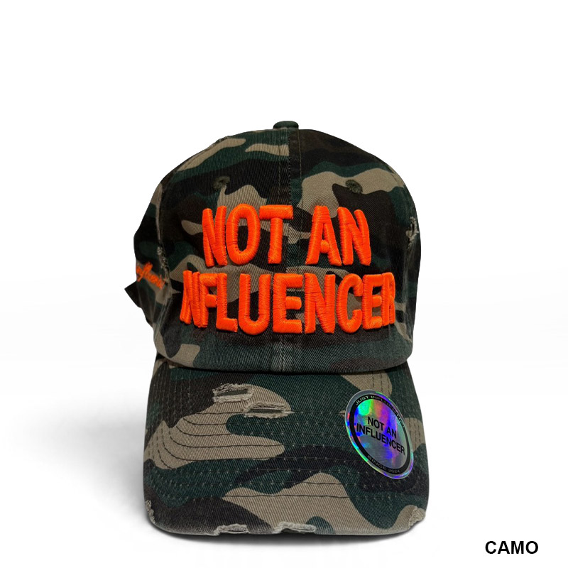 Not An Influencer(ノット・アン・インフルエンサー)/ STATEMENT DAD HAT -2.COLOR-