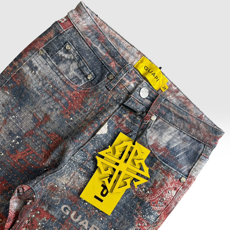 RED DUST BANDANA DENIM -RED-